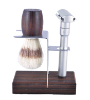 wooden razor stand
